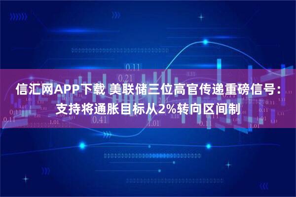 信汇网APP下载 美联储三位高官传递重磅信号：支持将通胀目标从2%转向区间制